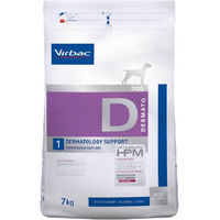 Produktbild von Virbac HPM Perro D1 Trockenfutter für erwachsene Hunde zur dermatologischen Unterstützung hypoallergen 7 kg - 7 kg