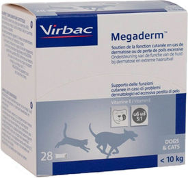 Virbac Megaderm Haut-Fell-Supplement für Hunde ab 10 kg 28 x 8 ml – Bild 1 von 4