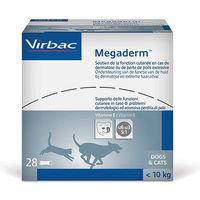 Produktbild von Virbac Megaderm Haut-Fell-Supplement Öl für Hunde und Katzen 28 x 4 ml
