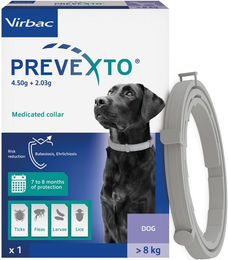 Virbac PreveXto Halsband gegen Flöhe, Zecken und Läuse für Hunde über 8 kg – Bild 1 von 1