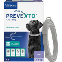 Produktbild von Virbac PreveXto Halsband gegen Flöhe, Zecken und Läuse für Hunde über 8 kg