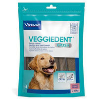 Produktbild von Virbac VEGGIEDENT Fresh Zahnpflege-Snack für große Hunde vegan und hypoallergen 30 x 35 g - 30 x 35 g