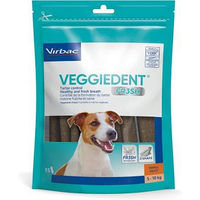 Produktbild von Virbac VEGGIEDENT Fresh Zahnpflege-Snack für kleine Hunde vegan und hypoallergen 30 x 17 g - 30 x 17 g