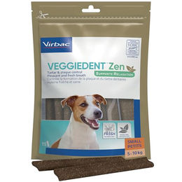 Virbac VeggieDent Zen S Zahnpflege-Snack für kleine Hunde Rassen Vegan ohne tierisches Protein – Bild 1 von 6