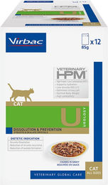 Produktbild von Virbac Veterinary Cat Urology Dissolution & Prevention Diätfutter Nassfutter für Katzen zur Harnwegserkrankung und Gewichtskontrolle 24 x 85 g - 24 x 85 g