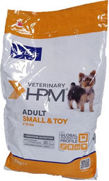 Virbac VETERINARY HPM Adult Trockenfutter für kleine Hunde zur Gewichtskontrolle und Unterstützung von Magen-Darm, Haut und Nieren 1kg – Bild 1 von 2