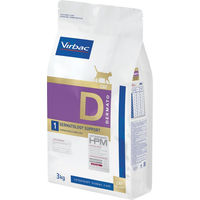 Produktbild von Virbac Veterinary HPM Cat Dermato D1 Hypoallergenes Diätfutter für Katzen zur Unterstützung von Haut und Fell 3 kg - 3 kg