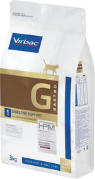 Produktbild von Virbac Veterinary HPM Cat Digestive Support G1 Trockenfutter für erwachsene Katzen zur Unterstützung von Magen-Darm und Immunsystem 3 kg - 3 x 1 kg