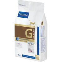 Produktbild von Virbac Veterinary HPM Cat Digestive Support G1 Trockenfutter für erwachsene Katzen zur Unterstützung von Magen-Darm und Immunsystem 3 kg - 3 x 1 kg