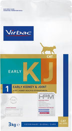 Produktbild von Virbac Veterinary HPM Cat Early Kidney & Joint Support KJ1 Diätfutter für Katzen zur Unterstützung von Niere und Gelenken 2 x 3 kg - 2 x 3 kg