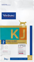 Produktbild von Virbac Veterinary HPM Cat Kidney & Joint Support KJ2 Diätfutter für Katzen zur Unterstützung von Nieren und Gelenken 3 kg - 3 kg