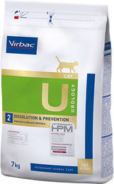 Produktbild von Virbac Veterinary HPM Cat Urology Dissolution & Prevention U2 Diät-Trockenfutter für ausgewachsene Katzen 2 x 7 kg - 2 x 7 kg