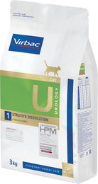 Produktbild von Virbac Veterinary HPM Cat Urology Struvite Dissolution U1 Diätfutter für erwachsene Katzen 2 x 3 kg - 2 x 3 kg