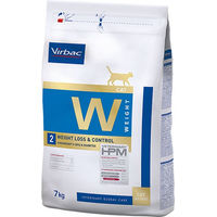 Produktbild von Virbac Veterinary HPM Cat Weight Loss and Control W2 Diätfutter Trockenfutter für erwachsene Katzen zur Gewichtsreduktion und Gewichtskontrolle 7 kg - 7 kg