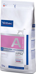 Produktbild von Virbac Veterinary HPM Dog Allergy A2 Hypoallergenes Trockenfutter für Hunde Adult mit Fisch 2 x 12 kg - 12 kg