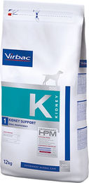 Produktbild von Virbac Veterinary HPM Dog Kidney Support K1 Diätfutter für erwachsene Hunde 2 x 12 kg - 2 x 12 kg