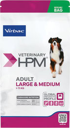 Produktbild von Virbac Veterinary HPM Hundefutter Adult für große und mittlere Hunde 2 x 12 kg - 2 x 12 kg
