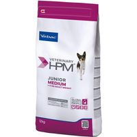 Produktbild von Virbac Veterinary HPM Junior Trockenfutter für mittelgroße Hunde mit Fisch hypoallergen und glutenfrei 2 x 12 kg - 2 x 12 kg