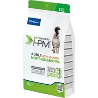 Produktbild von Virbac Veterinary HPM Katzenfutter Adult Lachs für kastrierte und unkastrierte Katzen 3 kg