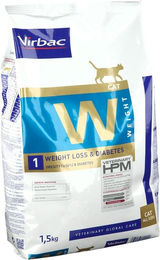 Virbac VETERINARY HPM Trockenfutter zur Gewichtsreduktion und Diabetes-Unterstützung für Katzen 1,5 kg – Bild 1 von 2