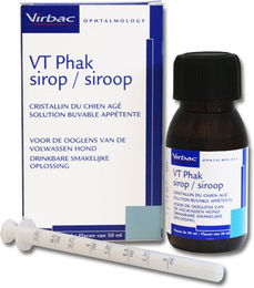 Virbac VT Phak Sirup Nahrungsergänzungsmittel zur Unterstützung der Augengesundheit für Senioren-Hunde 50 ml – Bild 1 von 3