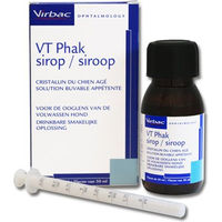 Produktbild von Virbac VT Phak Sirup Nahrungsergänzungsmittel zur Unterstützung der Augengesundheit für Senioren-Hunde 50 ml