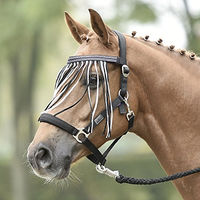 Produktbild von VISBY Fliegenkordelband für Ponys in Schwarz und Weiß