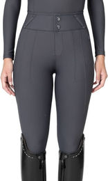 Vision Reithose Damen Full-Grip aus Stretch-Scuba-Stoff Grau XS – Bild 1 von 1