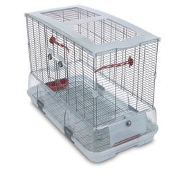 Produktbild von Vision Vogelheim Modell L01 Vogelkäfig aus Metall für Wellensittiche Kanarienvögel Agaporniden und Prachtfinken Größe L