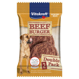 Produktbild von Vitakraft Beef Burger Geflügel Belohnungssnack ohne Zucker und Konservierungsstoffe 12 x 2 Stück 18 g - 12 x 2 Stk.