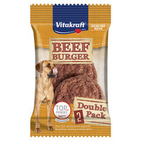 Produktbild von Vitakraft Beef Burger Geflügel Belohnungssnack ohne Zucker und Konservierungsstoffe 12 x 2 Stück 18 g - 12 x 2 Stk.