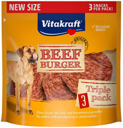 Vitakraft Beef Burger Hundeleckerli Rind ohne Zucker und Konservierungsstoffe 27g – Bild 1 von 6