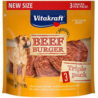 Produktbild von Vitakraft Beef Burger Hundeleckerli Rind ohne Zucker und Konservierungsstoffe 27g