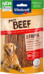 Produktbild von Vitakraft BEEF Rindfleischstreifen Trockenfleisch für Hunde getreidefrei 3x80g