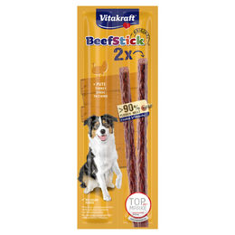 Produktbild von Vitakraft Beef Stick Pute und Rind Trockenfleisch für Hunde mit hohem Fleischanteil ohne Zusatz von Farb-, Aroma- oder Konservierungsstoffen und ohne Zucker 25 x 2 Stück - 25 x 2 Stk.