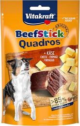 Vitakraft Beef Stick Quadros Hundesnack Rind mit Käse ohne Zuckerzusatz 70g - 7 x 70 g – Bild 1 von 11