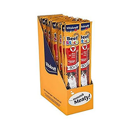 Vitakraft Beef Sticks Trockenfleisch mit Rind glutenfrei und ohne Zucker für erwachsene Hunde 600 g - 50 x 12 g – Bild 1 von 2
