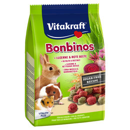 Vitakraft Bonbinos Knabberkügelchen Rote Beete und Luzerne für Kaninchen und Nagetiere 40 g - 40 g – Bild 1 von 3
