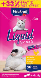 Vitakraft Cat Liquid Snack Creme Huhn und Lachs für Katzen mit Taurin 8 x 15 g – Bild 1 von 2