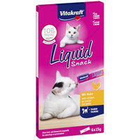 Produktbild von Vitakraft Cat Liquid Snack Huhn mit Taurin für Katzen 90g - 6 x 15 g