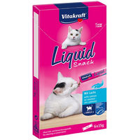 Produktbild von Vitakraft Cat Liquid Snack Lachs Creme Paste für Katzen zur Unterstützung von Haut & Fell 270 Gramm