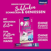 Produktbild von Vitakraft Cat Liquid Snack Lachs mit Omega 3 für Haut und Fell 6 x 15 g - 6 x 15 g