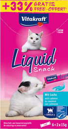 Vitakraft Cat Liquid-Snack Lachs mit Omega 3 für Katzen 8 x 15 g – Bild 1 von 4