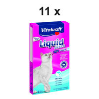 Produktbild von Vitakraft Cat Liquid Snack Lachs Paste für Katzen 11 x 90g