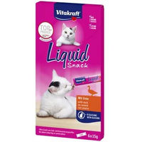 Produktbild von Vitakraft Cat Liquid-Snack Paste Ente mit Beta-Glucanen für Kitten 11x15 g