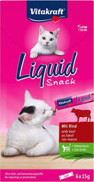 Vitakraft Cat Liquid Snack Rind und Inulin Katzencreme für Kitten 90g - 6 x 15 g – Bild 1 von 7