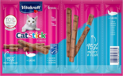 Produktbild von Vitakraft Cat Stick Classic Katzen Leckerli Lachs 6 x 6 g