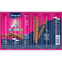 Produktbild von Vitakraft Cat-Stick Crunchy Sticks Kabeljau und Seelachs für Katzen 60 Stück - 10 x 6 Stk.