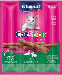 Vitakraft Cat Stick Mini Katzen Leckerli Ente und Kaninchen – Bild 1 von 2