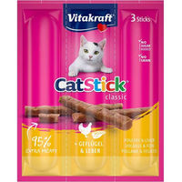 Produktbild von Vitakraft Cat-Stick mini Katzen Leckerli Geflügel und Leber 5x3 Stück